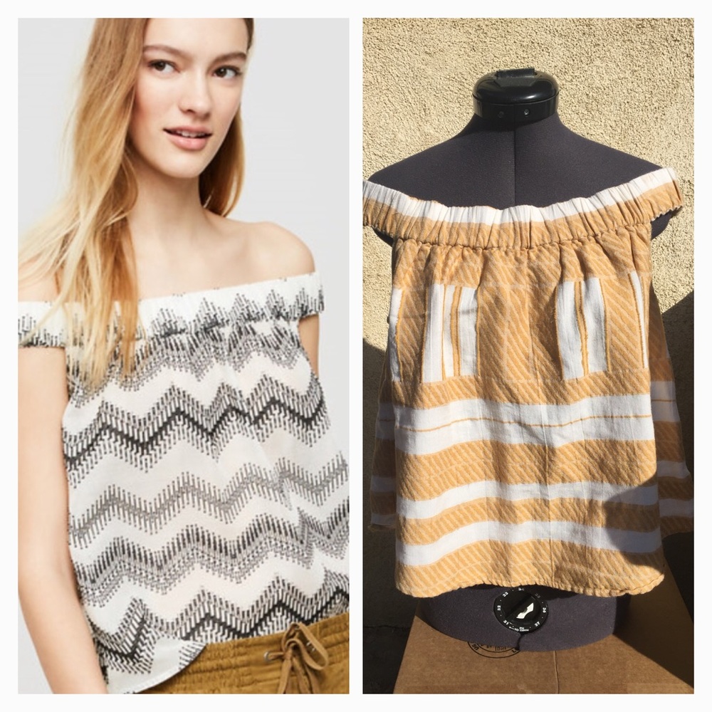 Anthropologie Lou & Grey Off the Shoulder Top